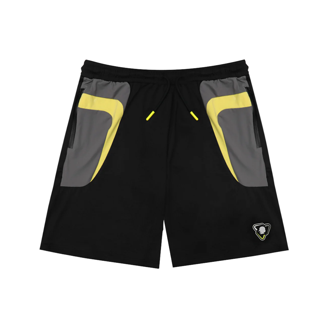 SHORT TRI-FIT NOIR/JAUNE