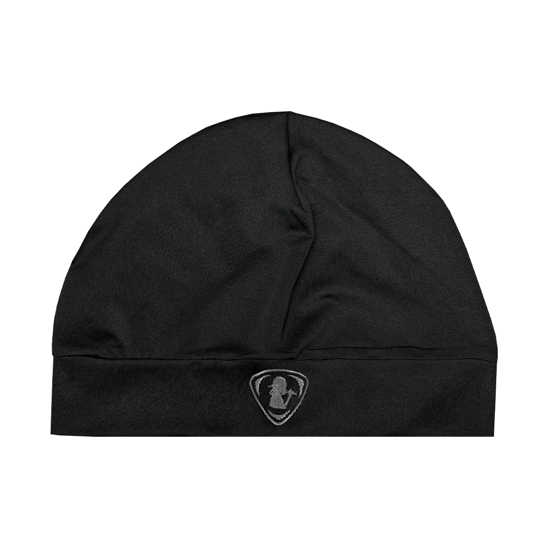 BLACK AND SILVER WAVE CAP