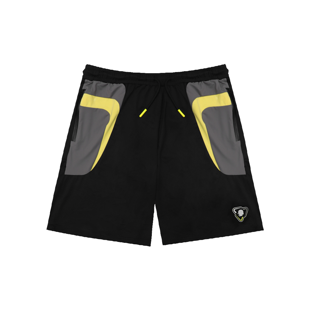 BLACK/YELLOW TRI-FIT SHORTS