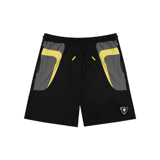 BLACK/YELLOW TRI-FIT SHORTS