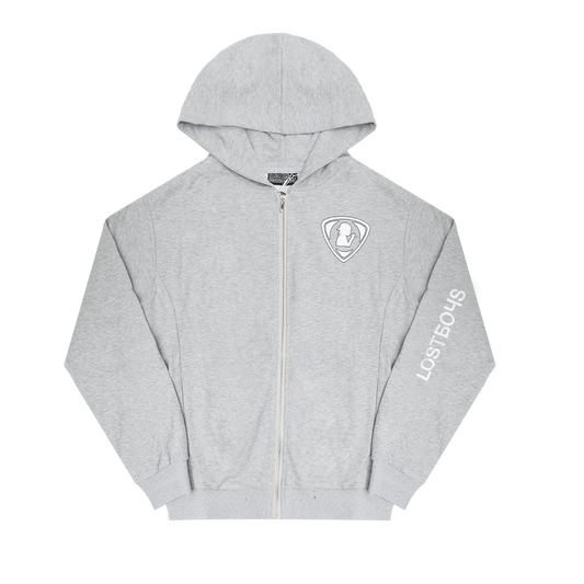 MARL GREY SLB ZIP HOODIE