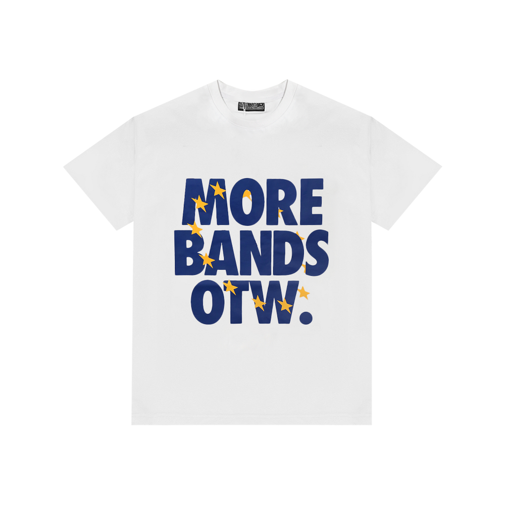 MORE BANDS EURO GANG TEE ( WHITE)