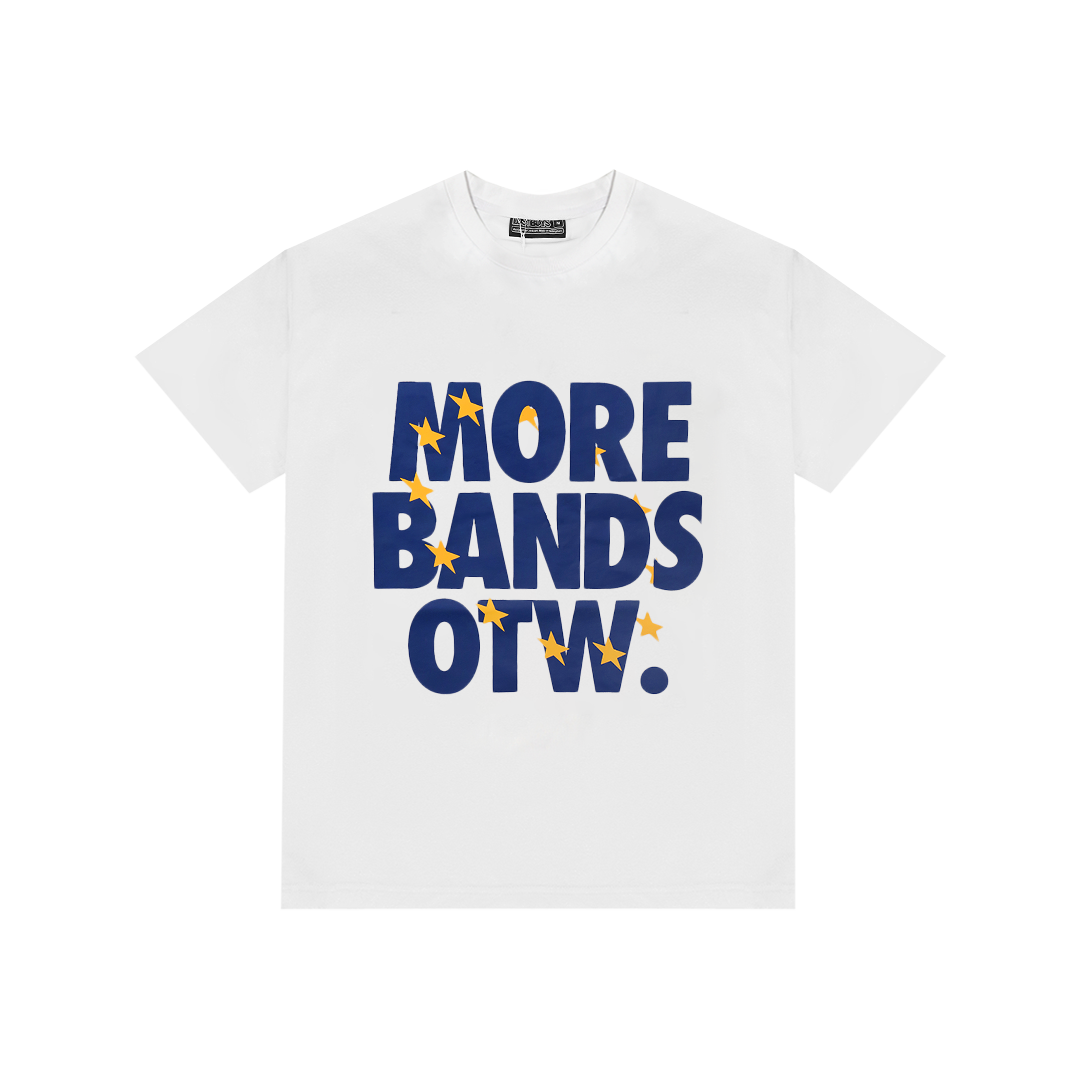 MORE BANDS EURO GANG TEE ( WHITE)