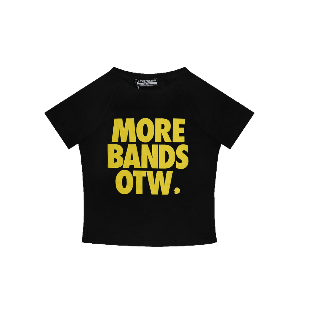 MORE BANDS WOMANS CROP - YELLOW