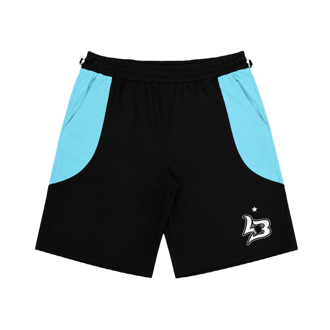 SPORTLIFE BLUE BLACK SHORTS