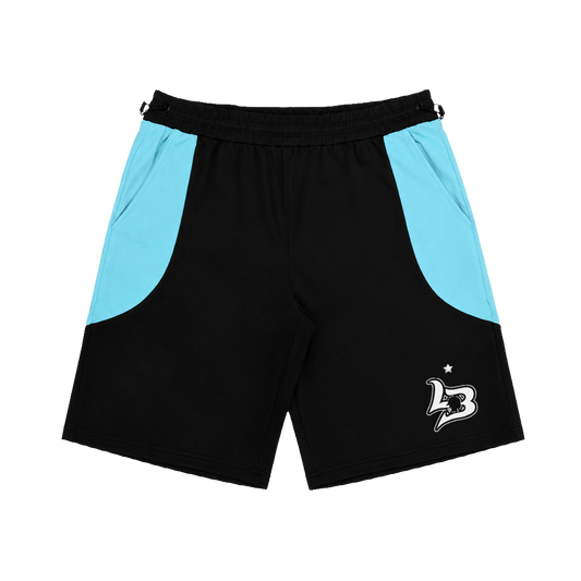 SPORTLIFE BLUE BLACK SHORTS