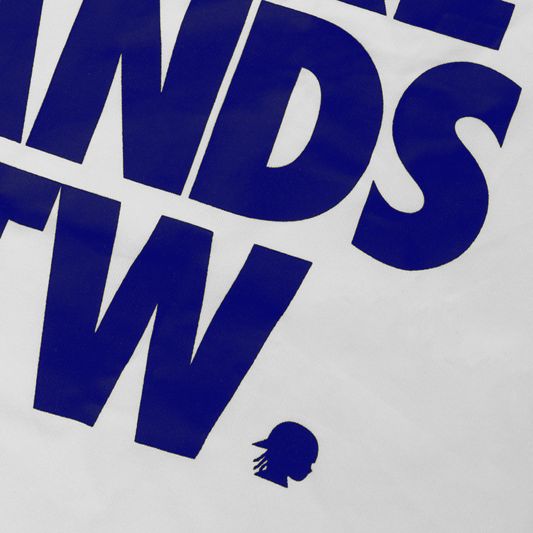 MORE BANDS BLUE ON WHITE