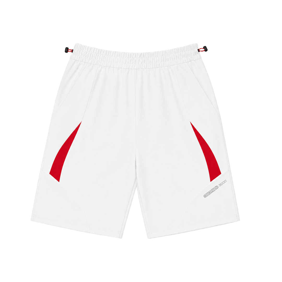 SPORTLIFE WHITE RED SHORTS