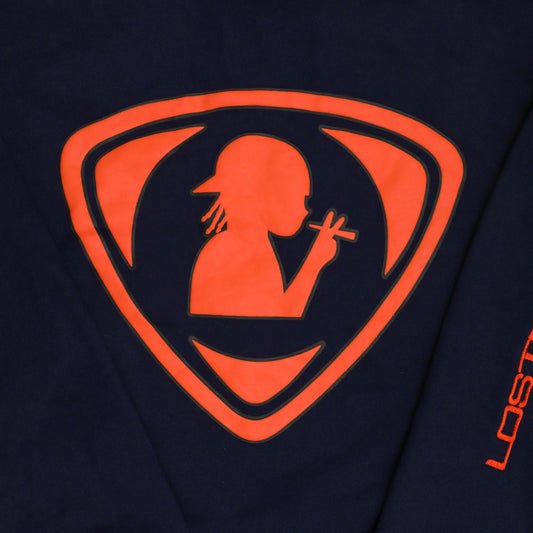 NAVY AND ORANGE SLB HOODIE