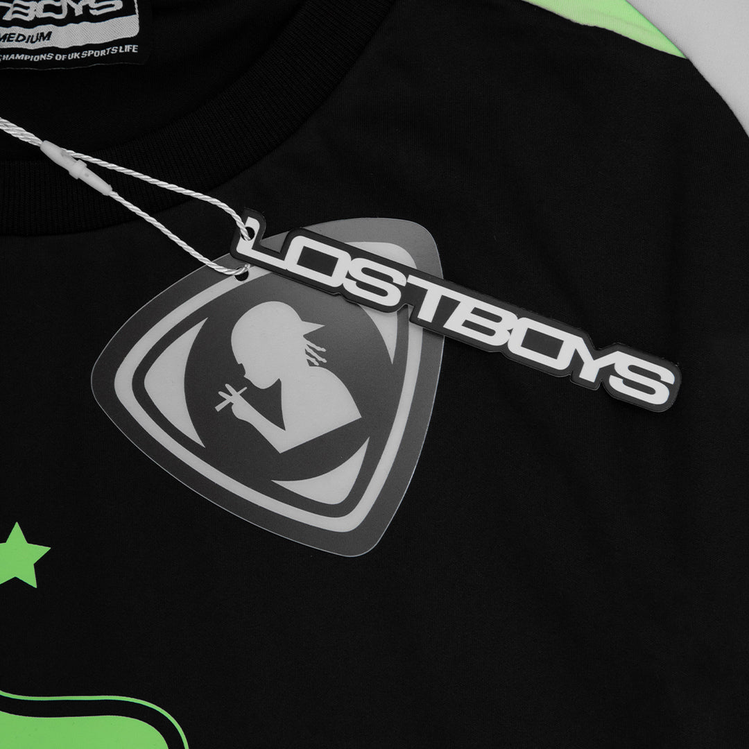 SPORTLIFE LIME BLACK JERSEY