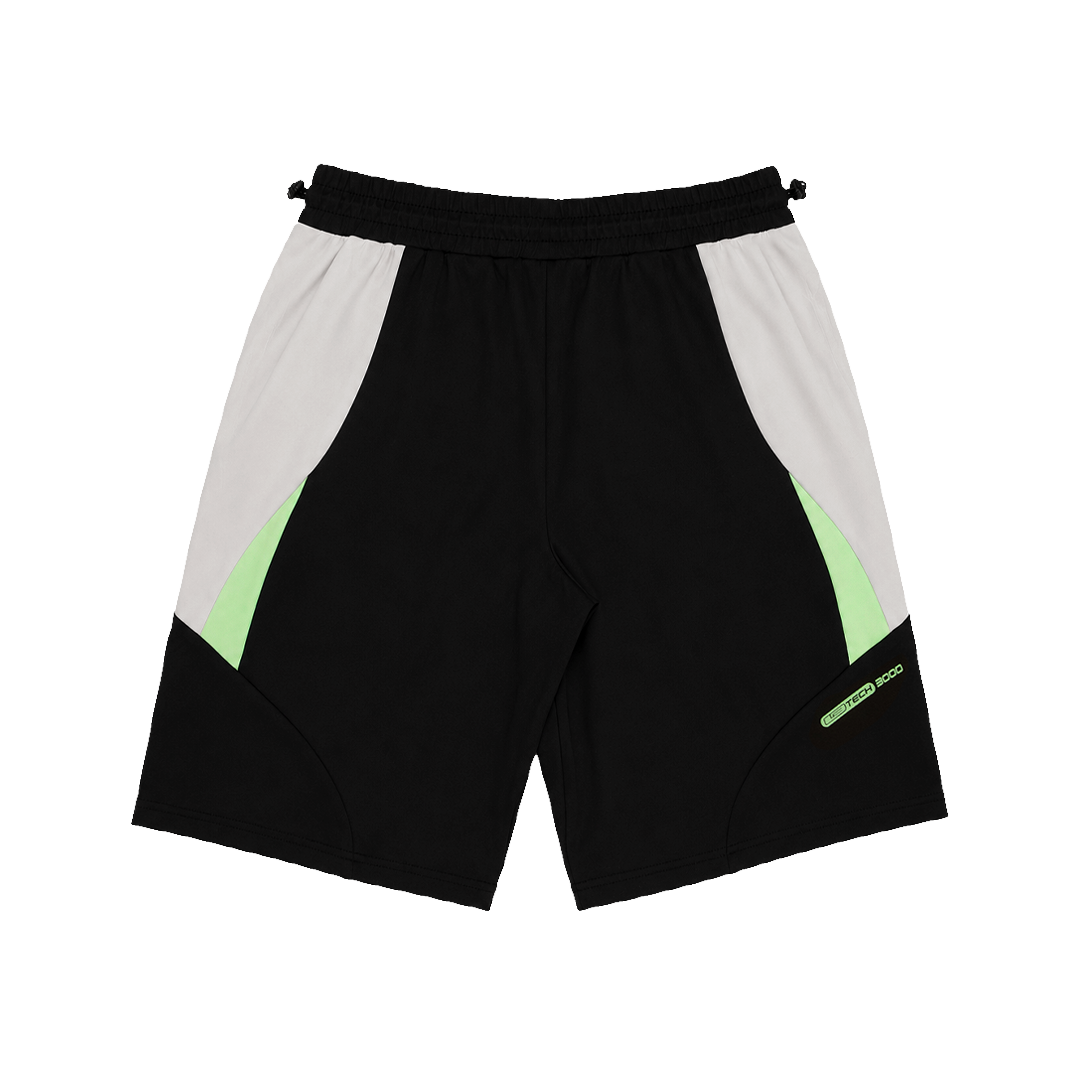 SPORTLIFE LIME BLACK SHORTS