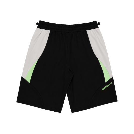 SPORTLIFE LIME BLACK SHORTS