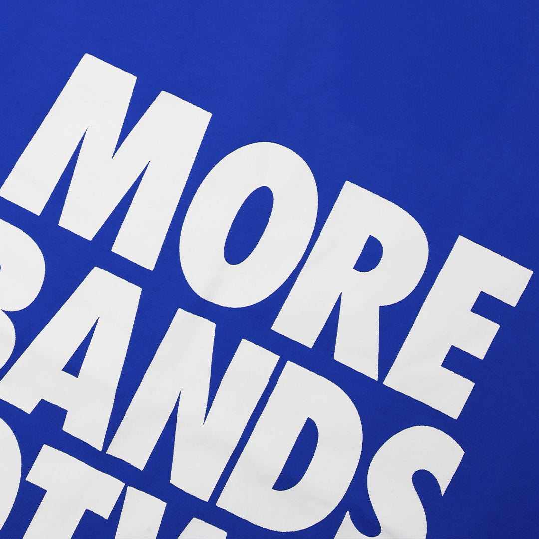 MORE BANDS WHITE ON BLUE