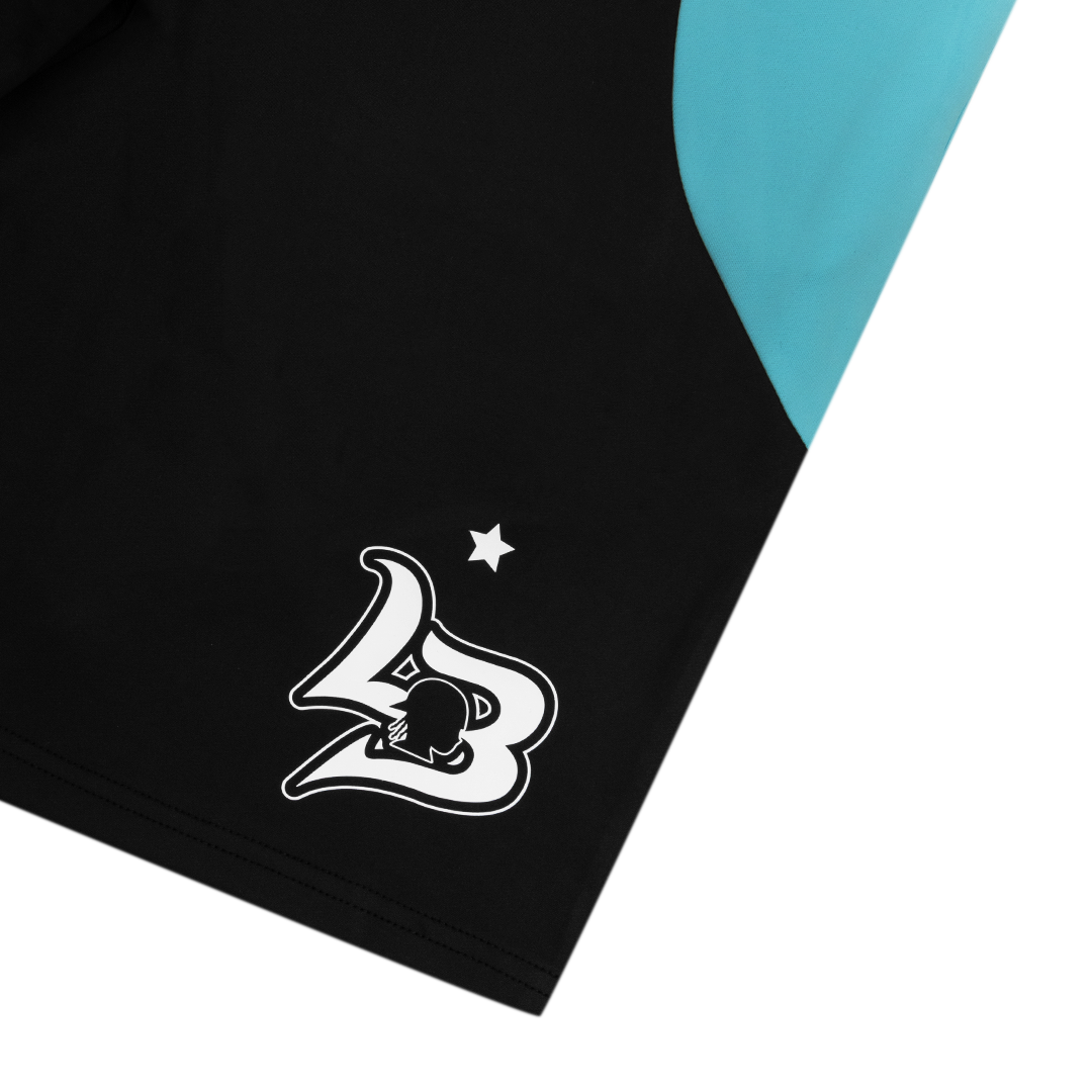 SPORTLIFE BLUE BLACK SHORTS