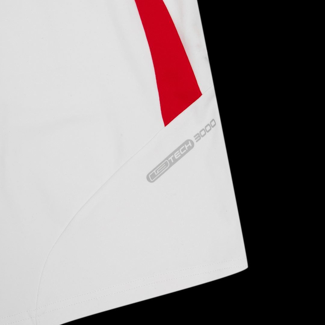 SPORTLIFE WHITE RED SHORTS