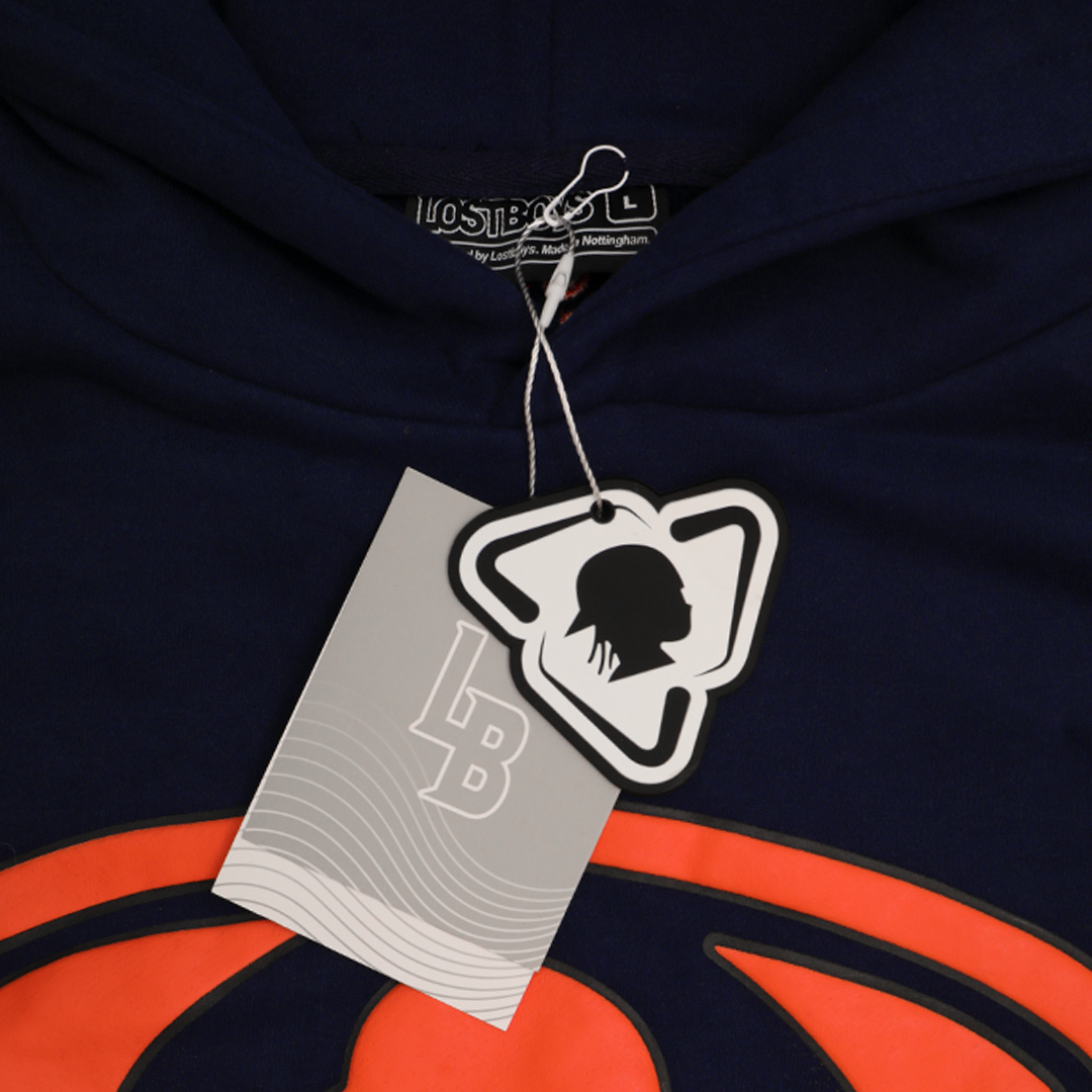 NAVY AND ORANGE SLB HOODIE