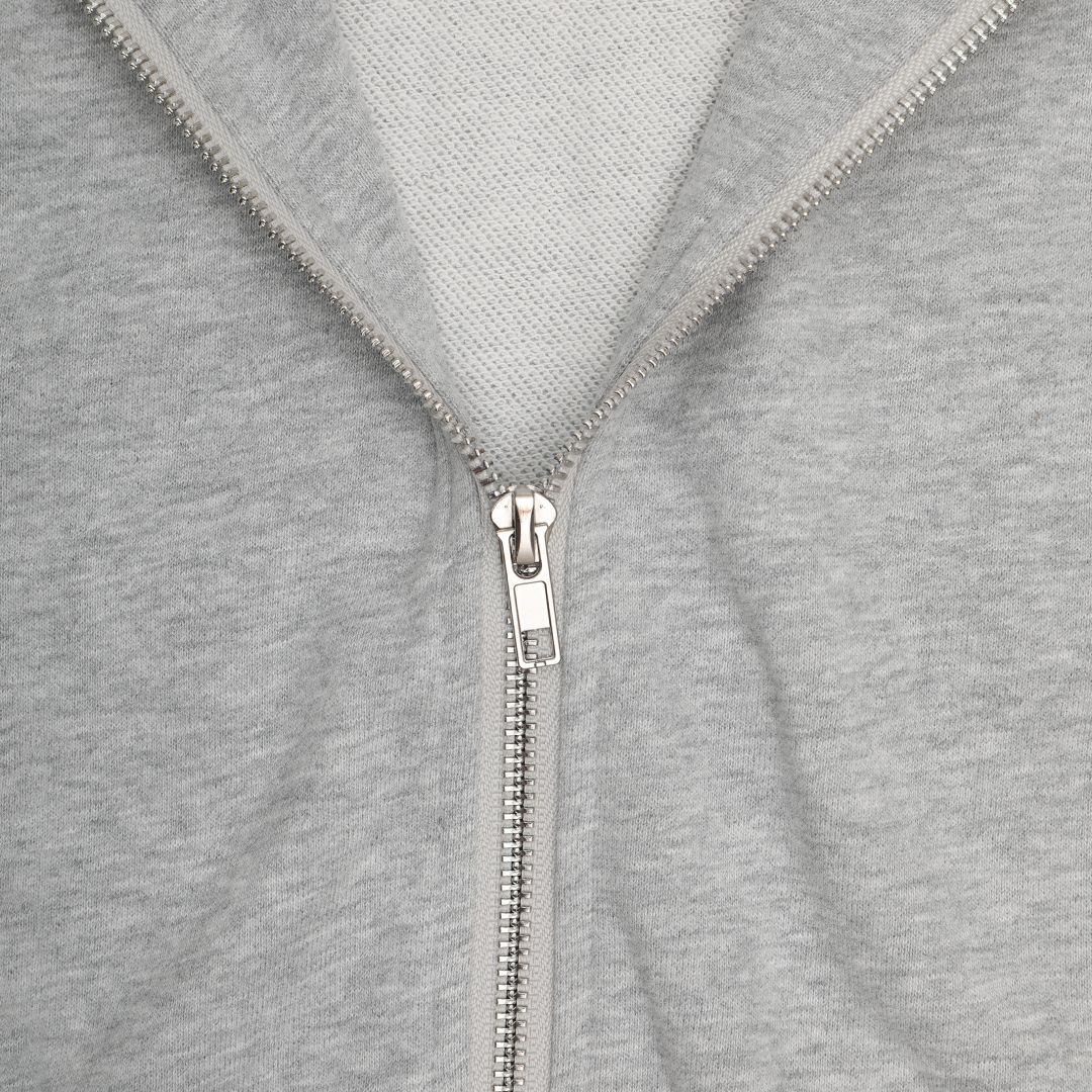 MARL GREY SLB ZIP HOODIE
