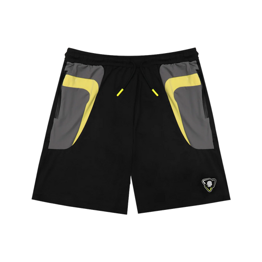 SHORT TRI-FIT NOIR/JAUNE
