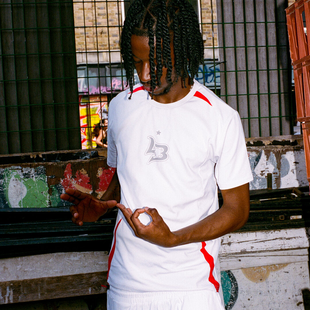 SPORTLIFE TRAINING TOP WHITE/RED
